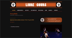 Desktop Screenshot of librecours-asso.com
