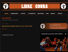 Tablet Screenshot of librecours-asso.com